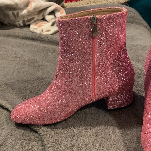 Pink Sparkle Booties - Picture 2 of 10